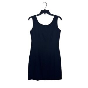 Boston Proper Black Sleeveless Mini Dress Size 6 Classic Cocktail Party